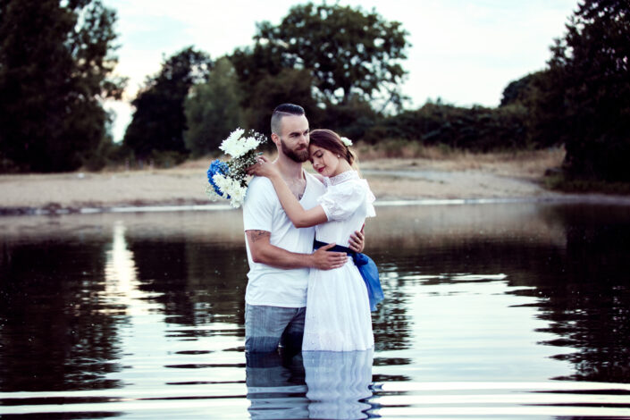 Fotoshooting mit Couple Pärchen Hufeisensee in Hannover